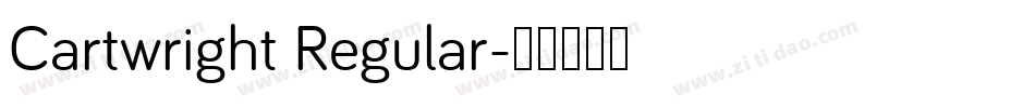 Cartwright Regular字体转换